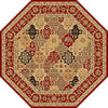 KAS Cambridge 7325 Red Kashan Panel Area Rug