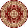 KAS Cambridge 7326 Red/Beige Kashan Medallion Area Rug
