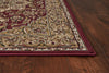 KAS Cambridge 7326 Red/Beige Kashan Medallion Area Rug Runner Image