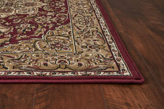 KAS Cambridge 7326 Red/Beige Kashan Medallion Area Rug Runner Image