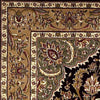 KAS Cambridge 7327 Black/Beige Kashan Medallion Area Rug Lifestyle Image Feature