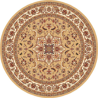 KAS Cambridge 7328 Beige/Ivory Kashan Medallion Area Rug