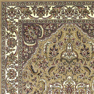 KAS Cambridge 7328 Beige/Ivory Kashan Medallion Area Rug Runner Image