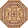 KAS Cambridge 7328 Beige/Ivory Kashan Medallion Area Rug