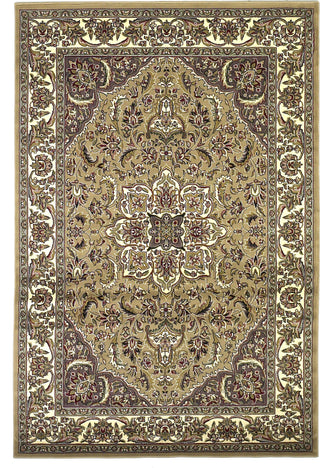 KAS Cambridge 7328 Beige/Ivory Kashan Medallion Area Rug Main Image