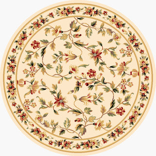 KAS Cambridge 7331 Ivory Floral Vine Area Rug