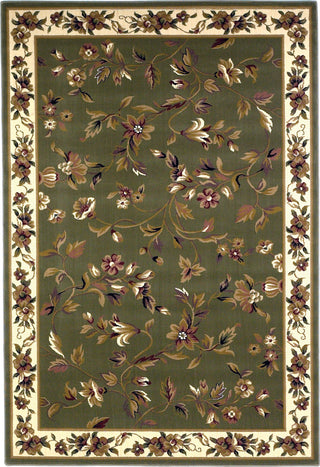 KAS Cambridge 7332 Sage/Ivory Floral Vine Area Rug Main Image