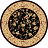 KAS Cambridge 7336 Black/Beige Floral Delight Area Rug