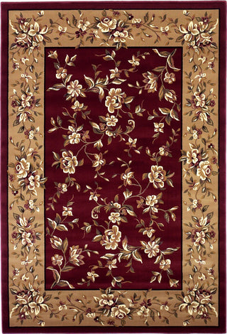 KAS Cambridge 7337 Red/Beige Floral Delight Area Rug Main Image