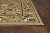 KAS Cambridge 7338 Beige Floral Delight Area Rug Round Image Feature