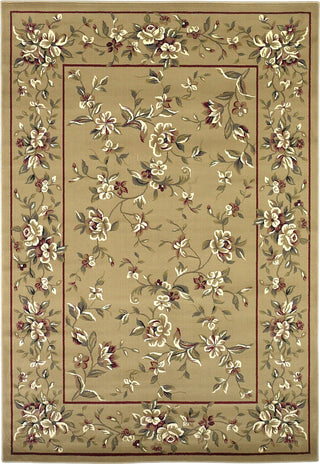 KAS Cambridge 7338 Beige Floral Delight Area Rug Main Image