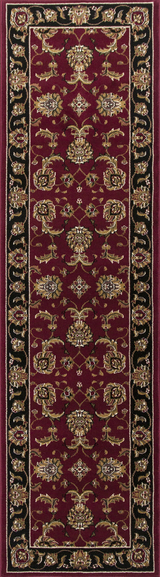 KAS Cambridge 7342 Red/Black Bijar Area Rug Runner Image