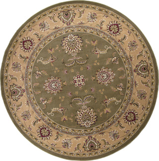 KAS Cambridge 7343 Sage/Beige Bijar Area Rug Round Image