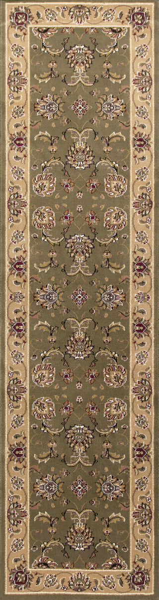 KAS Cambridge 7343 Sage/Beige Bijar Area Rug Runner Image