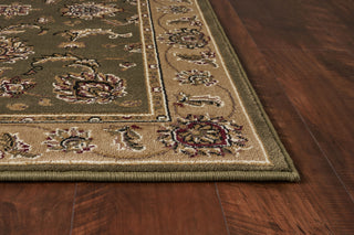 KAS Cambridge 7343 Sage/Beige Bijar Area Rug Corner Image Feature