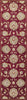 KAS Cambridge 7355 Red Allover Mahal Area Rug Round Image