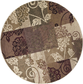 KAS Cambridge 7359 Multicolor Delaney Area Rug Round Image