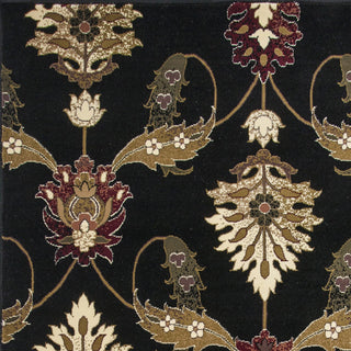 KAS Cambridge 7366 Black Palazzo Area Rug Corner Image