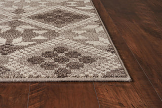 KAS Carmen 7600 Taupe Boho Chic Area Rug Round Image Feature