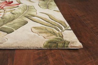 KAS Catalina 0729 Ivory Rainforest Area Rug Corner Image Feature