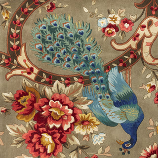 KAS Catalina 0732 Sage Peacock Flora Area Rug Lifestyle Image