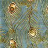 KAS Catalina 0739 Blue Peacock Feathers Area Rug Corner Image