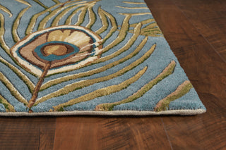 KAS Catalina 0739 Blue Peacock Feathers Area Rug Lifestyle Image