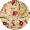 KAS Catalina 0758 Ivory Calla Lilies Area Rug Round Image