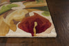 KAS Catalina 0758 Ivory Calla Lilies Area Rug Runner Image Feature