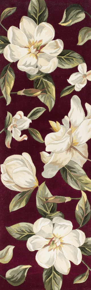 KAS Catalina 0760 Red Magnolia Area Rug Corner Image