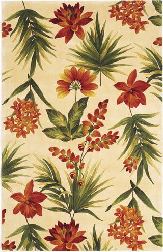 KAS Catalina 0780 Ivory Tropical Flora Area Rug Main Image