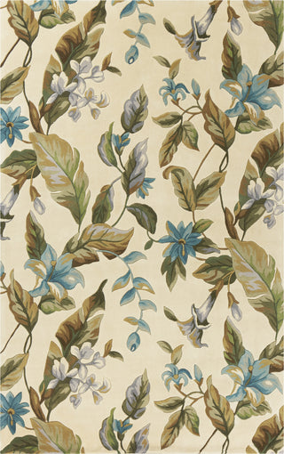 KAS Catalina 794 Ivory/Teal Botanics Area Rug main image