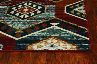 KAS Chester 5630 Red Area Rug Round Image Feature