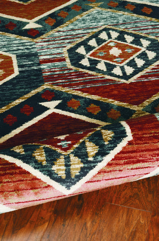 KAS Chester 5630 Red Area Rug Corner Image