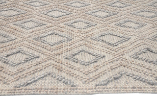 KAS Chloe 7722 Natural Grey Diamond Area Rug Corner Image