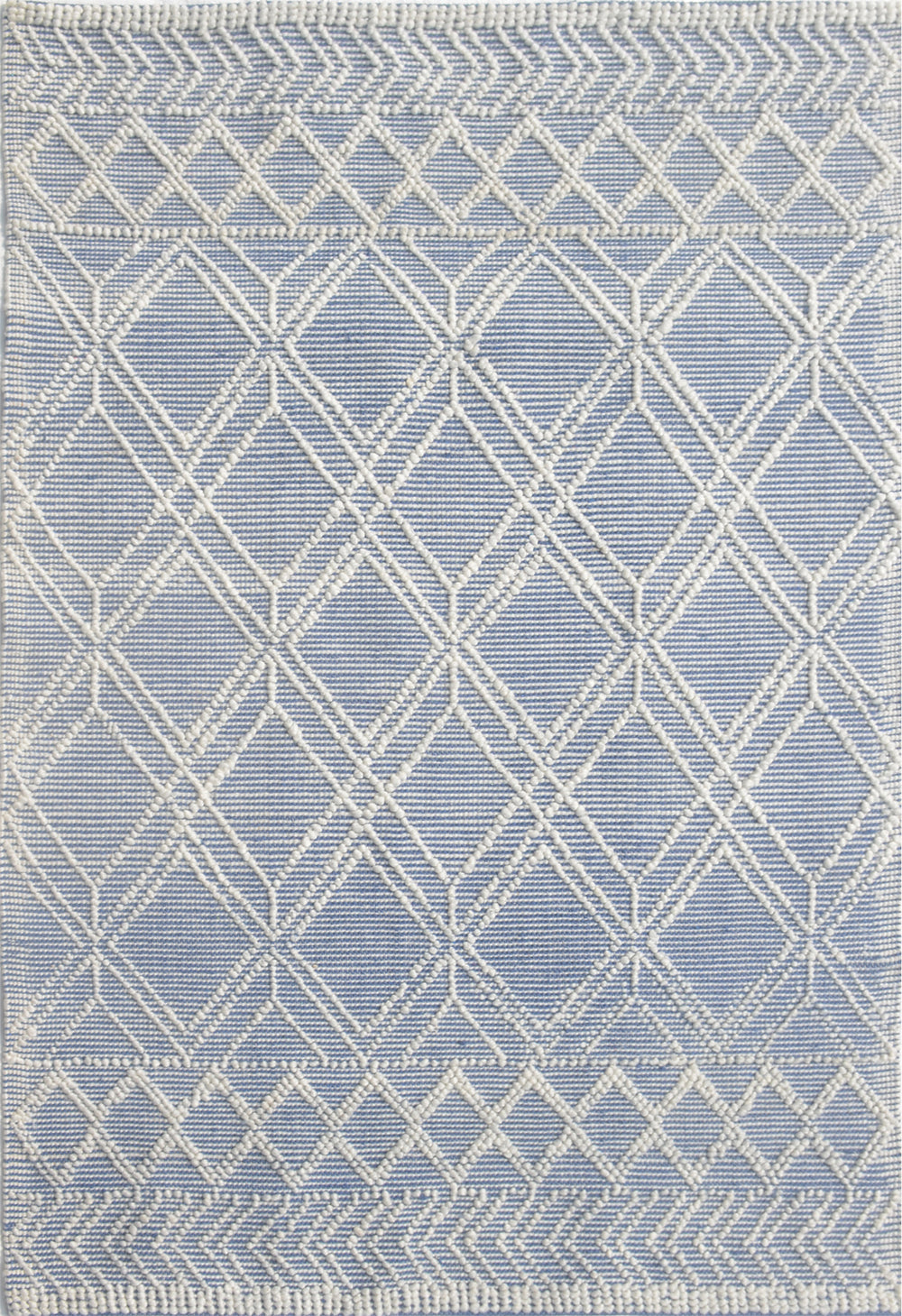 KAS Chloe 7724 Blue Ivory Geo Area Rug