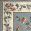 KAS Colonial 1728 Slate Blue/Ivory Floral Area Rug Lifestyle Image