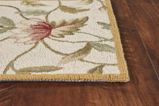 KAS Colonial 1783 Ivory Springtime Views Area Rug Corner Image Feature