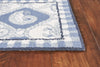 KAS Colonial 1807 Blue/Ivory Nautical Panel Area Rug Lifestyle Image