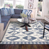 KAS Colonial 1807 Blue/Ivory Nautical Panel Area Rug Lifestyle Image Feature