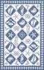 KAS Colonial 1807 Blue/Ivory Nautical Panel Area Rug Main Image
