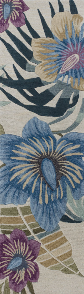 KAS Coral 4155 Sand Palm Area Rug Runner Image