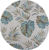 KAS Coral 4157 Ivory Lanai Area Rug Round Image