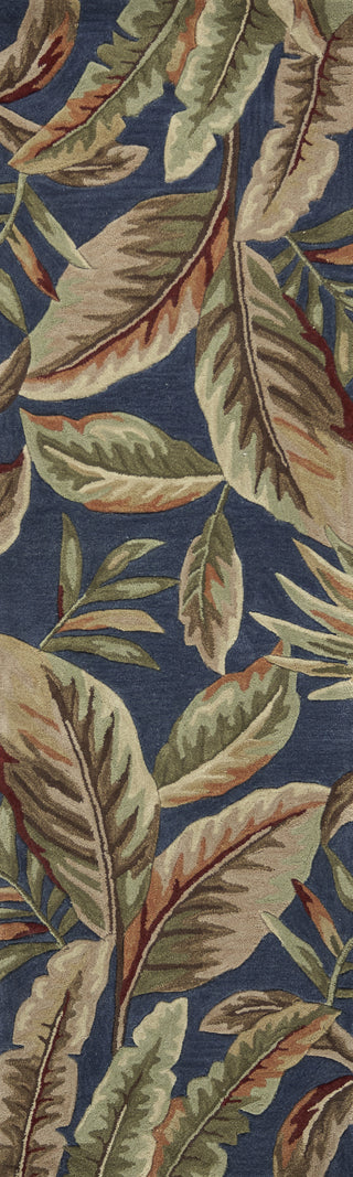 KAS Coral 4163 Ink Blue Playa Area Rug Corner Image