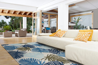 KAS Coral 4164 Ivory Ocean Breeze Area Rug Round Image Feature