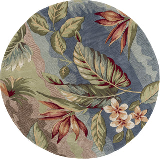 KAS Coral 4168 Blue/Sage Breeze Area Rug Runner Image