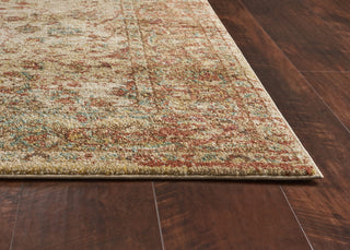 KAS Cordoba 4441 Sand/Coral Traditions Area Rug Round Image