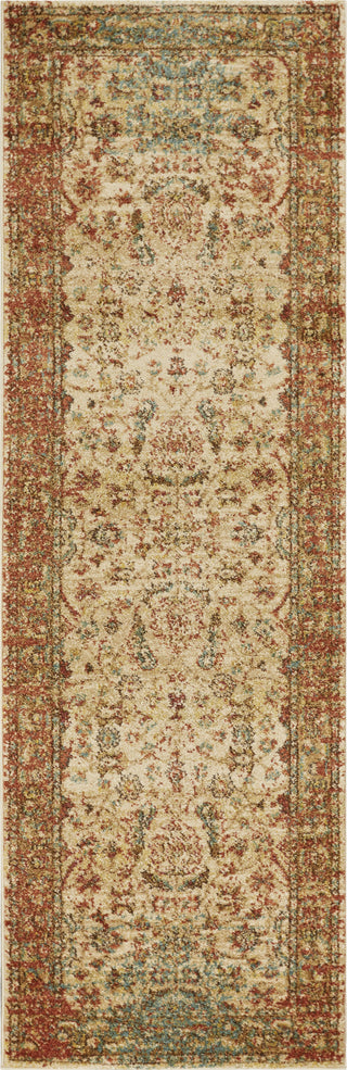 KAS Cordoba 4441 Sand/Coral Traditions Area Rug Corner Image