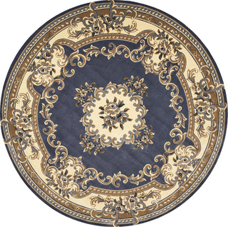 KAS Corinthian 5307 Blue Aubusson Area Rug Runner Image