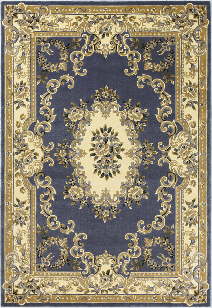 KAS Corinthian 5307 Blue Aubusson Area Rug main image